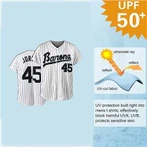 Jesery de béisbol de rayas unisex