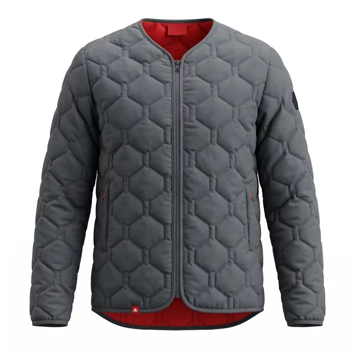Chaqueta interior plegable con acolchado de rombos para hombre