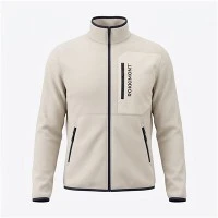 Chaqueta de capa media-con parche polar para hombre