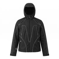 Chaqueta deportiva con ribetes de nailon antidesgarro