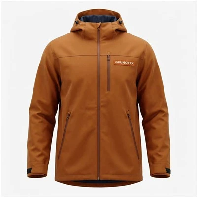 Chaqueta al aire libre con capucha de lona vintage