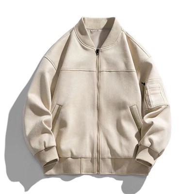 Chaqueta bomber de ante para hombre