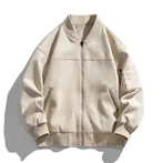 Chaqueta bomber de ante para hombre